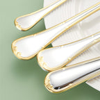 Selena Gold Edge Luxury Stainless Steel Cutlery Set
