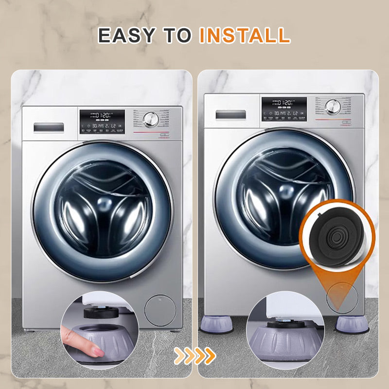 🏡 LIMITED TIME - BUY More Save More ! ✨ Non-Vibration Washing Machine Support - Noise Reducing Pads with Stabilizing Base for Quiet Operation & Floor Protection 🧼🔇
