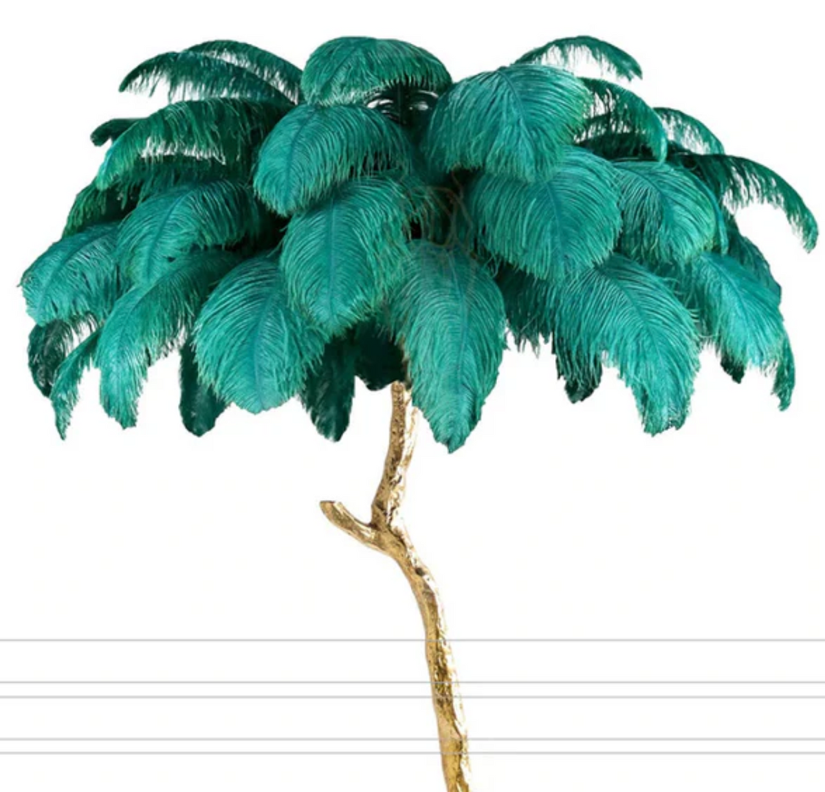 Palmera Luxury Feather Floor Lamp