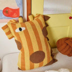 Quirky Animal Striped Cushion