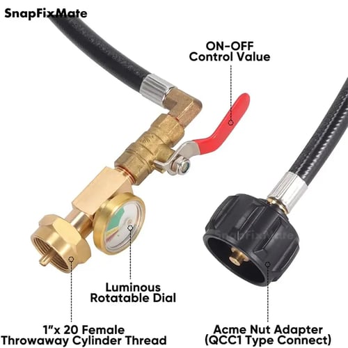 🔥New Year Hot Sale  🔥36 Inch  Propane Gas Tank Adapter Connector
