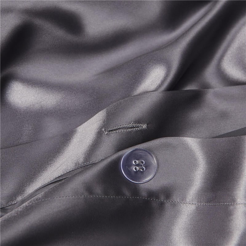 Eloise Quartz Lavender Luxury Pure Mulberry Silk Bedding Set
