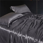 Eloise Quartz Lavender Luxury Pure Mulberry Silk Bedding Set
