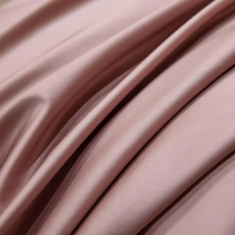 Neo Rosy Brown Silky Egyptian Cotton Bedding Set