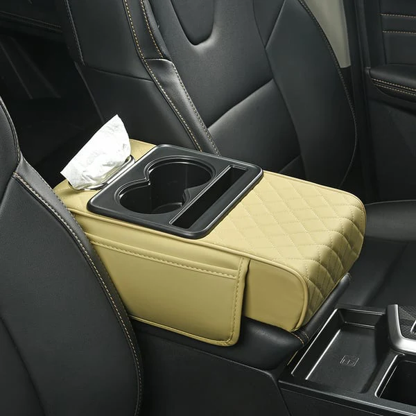 🎅2025 Christmas Hot Sale - Multifunctional PU Leather Car Armrest Box Mat