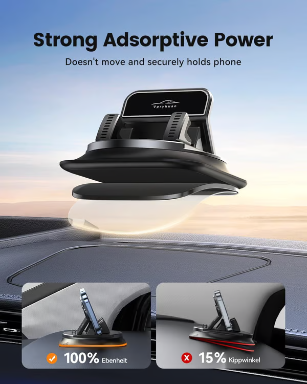 Car phone holder 360 degree rotation, suitablefor car navigation in-car dashboard