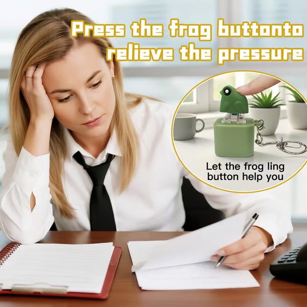 Frog Croaking Fidget Toy - Rechargeable Frog Croaking Keychain