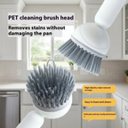 6-in-1 Rotatable Dish Brush with Detergent Dispenser