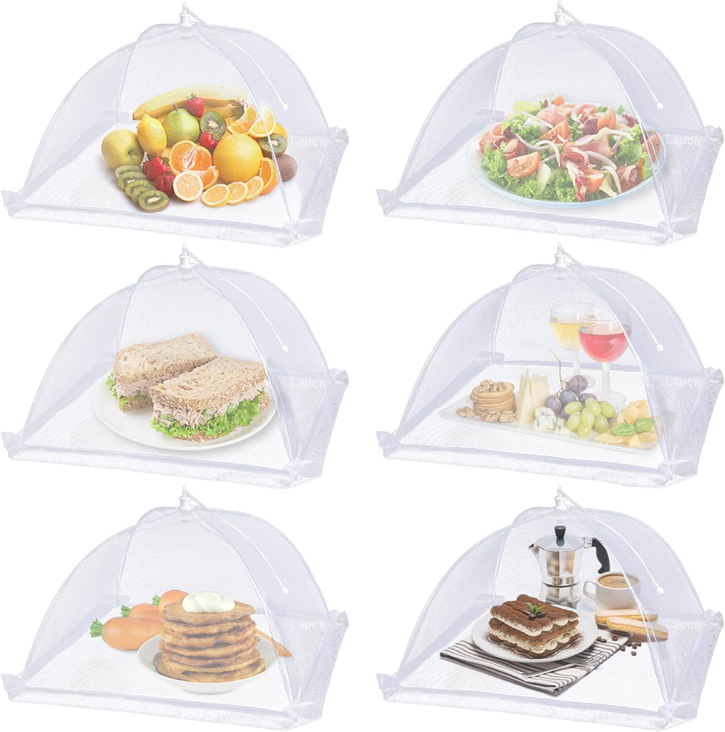 Summer Pre Sale - Mesh Food Cover, 6 Pack 17"x17" Mesh Food Tent