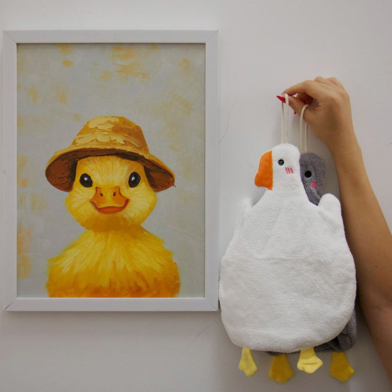 Cute Duck Hanging Hand Towel Set