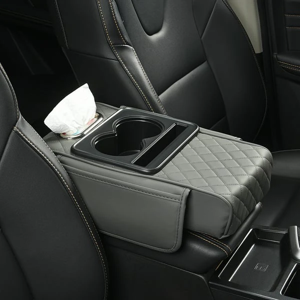 🎅2025 Christmas Hot Sale - Multifunctional PU Leather Car Armrest Box Mat