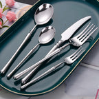 Rome Silver Luxury Stainless Steel Cutlery Set