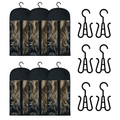 6PCS Wig Storage Bags with Hanger, 23.6" x 11.8"Wig Storage for Multiple Wigs