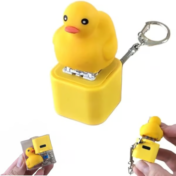 Frog Croaking Fidget Toy - Rechargeable Frog Croaking Keychain