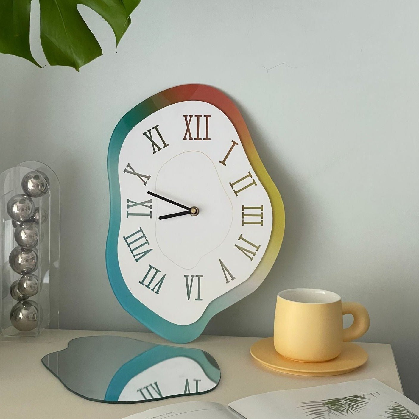 Acrylic Melted Time Clock