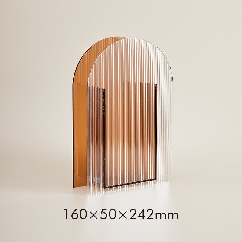 Arches Fluted Acrylic Vase