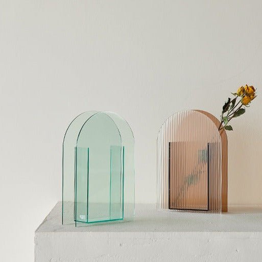 Arches Fluted Acrylic Vase