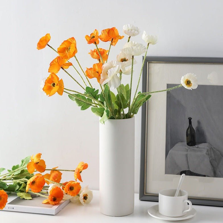 Artificial Vivid Poppies