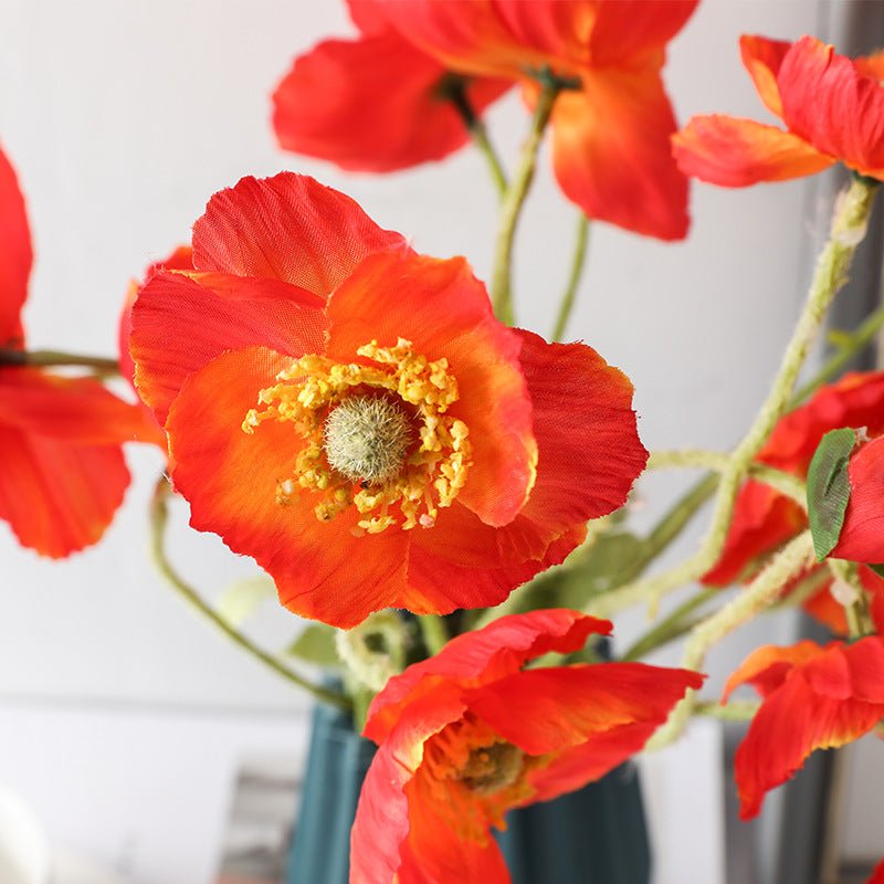 Artificial Vivid Poppies