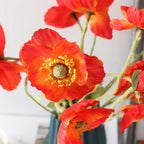 Artificial Vivid Poppies