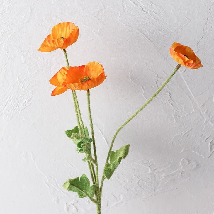 Artificial Vivid Poppies