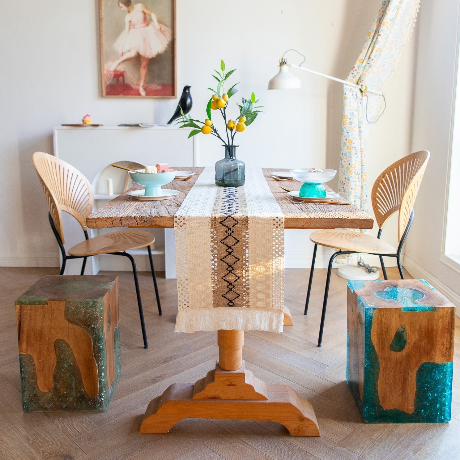 Aztec Woven Table Runner