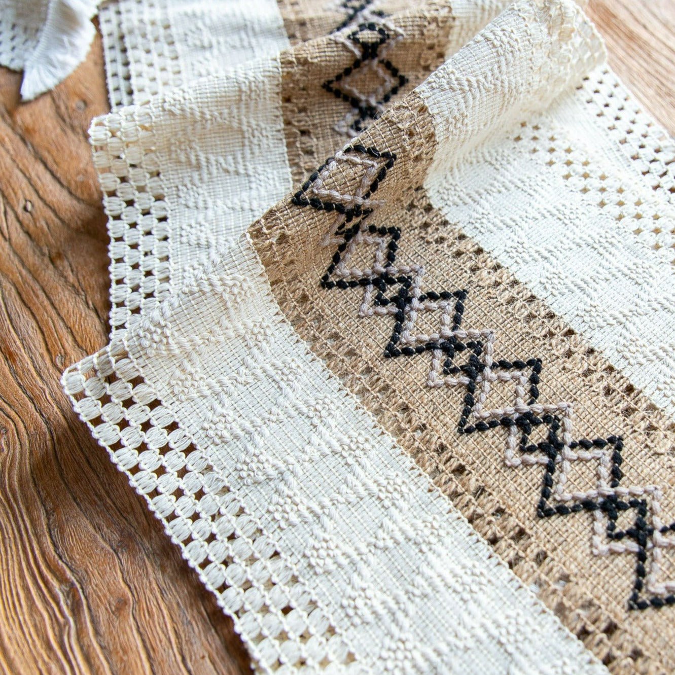 Aztec Woven Table Runner