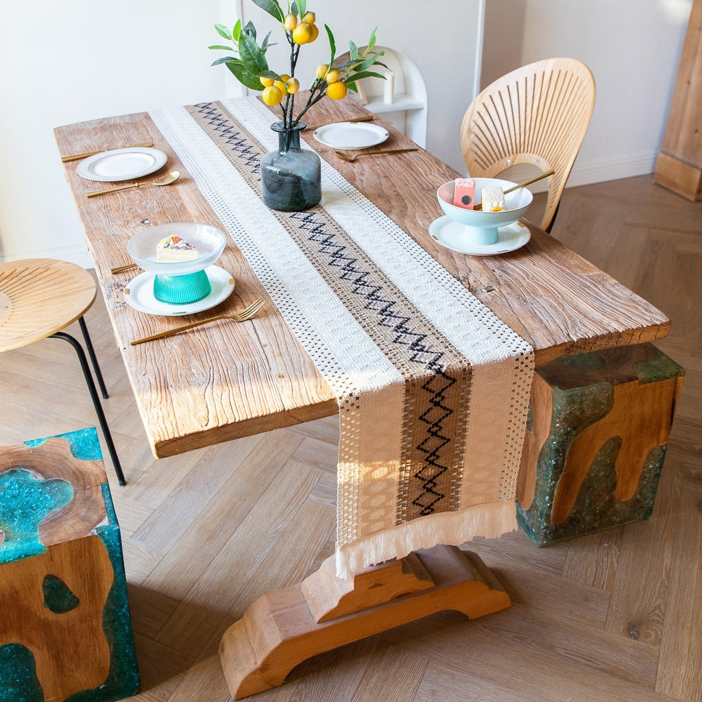 Aztec Woven Table Runner