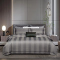 Carissa Striped Jacquard Luxury Cotton Bedding Set