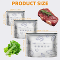 Stand Up Foil Sealable Bags with Label and Zip Lock for Vegetable Fruit Meat