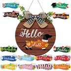 16pcs Interchangeable Dachshund Sign Dog Welcome Sign