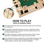 🎅2025 Christmas Hot Sale - SHUT THE BOX-WOODEN DICE BOARD GAME