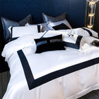 Sablier White Luxury Egyptian Cotton Bedding Set