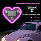 🔥🔥 Solar Powered Wireless LED Heart Shape C-Pillar Neon Light