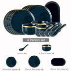 Oxford Blue Luxury Dinnerware Set