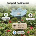 🌸Flower-Shaped Ceramic Bee Watering Station🐝💧