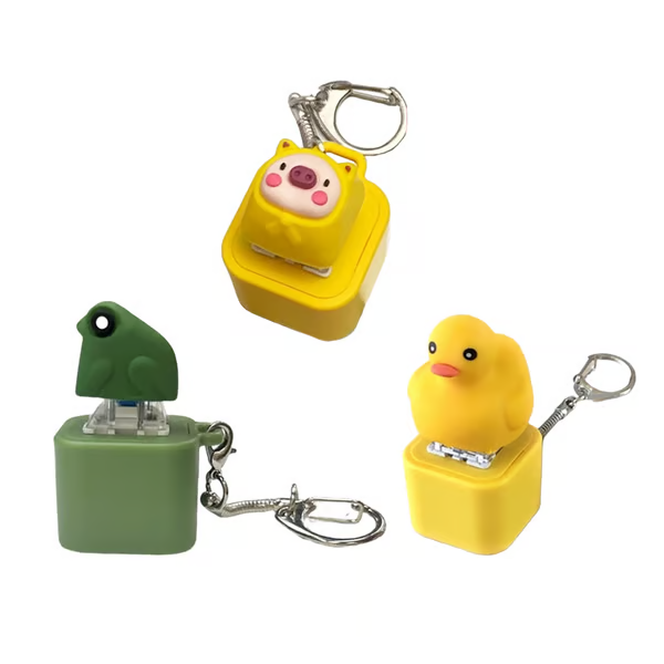 Frog Croaking Fidget Toy - Rechargeable Frog Croaking Keychain