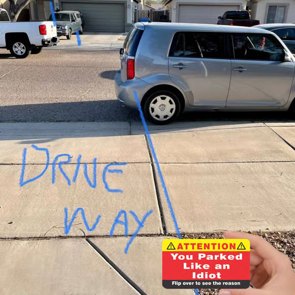 You Parked Like an Id10t Cards