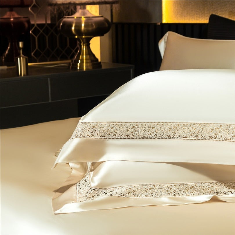 Willa Gold Modern Egyptian Cotton Satin Bedding Set