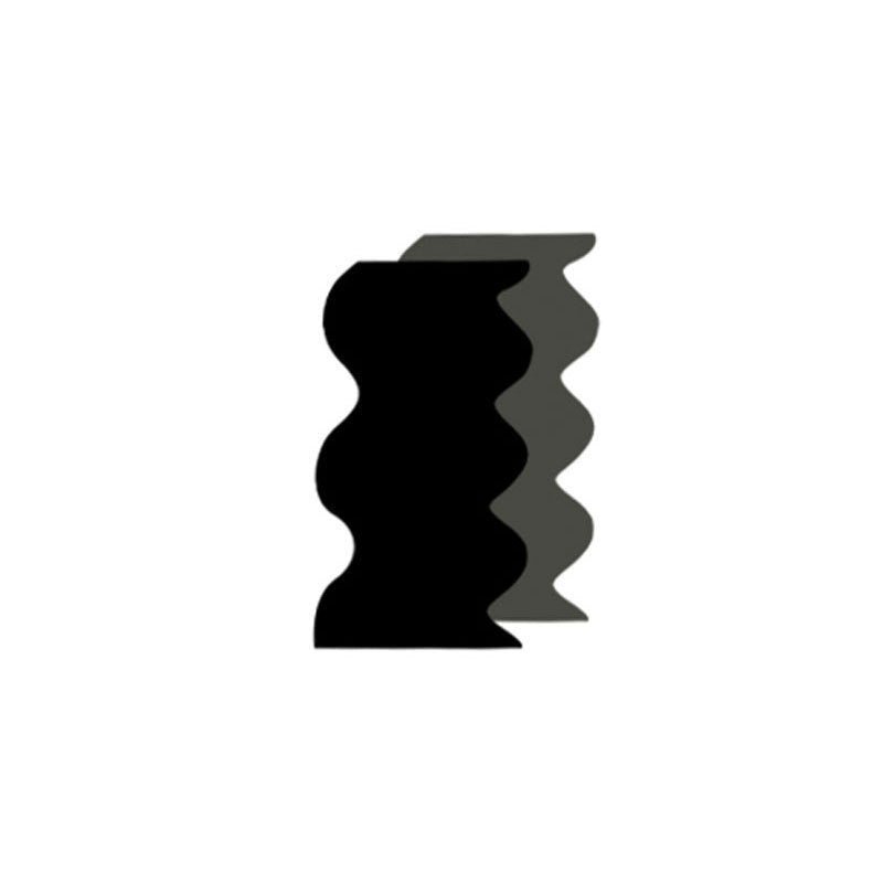 Bauhaus Dark Acrylic Vase