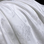 Ulla White Jacquard Egyptian Cotton Bedding Set