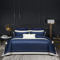 Oline Blue Luxury Egyptian Cotton Bedding Set