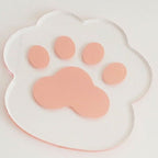 Bear Paw Prints Transparent Acrylic Coaster