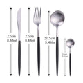 Black Dipped Stainless Steel Cutlery Set