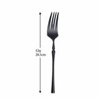 Black Roman Pillar 4-Person Stainless Steel Cutlery Set