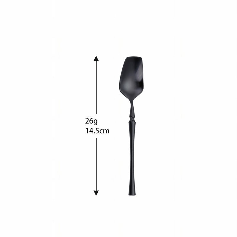 Black Roman Pillar 4-Person Stainless Steel Cutlery Set