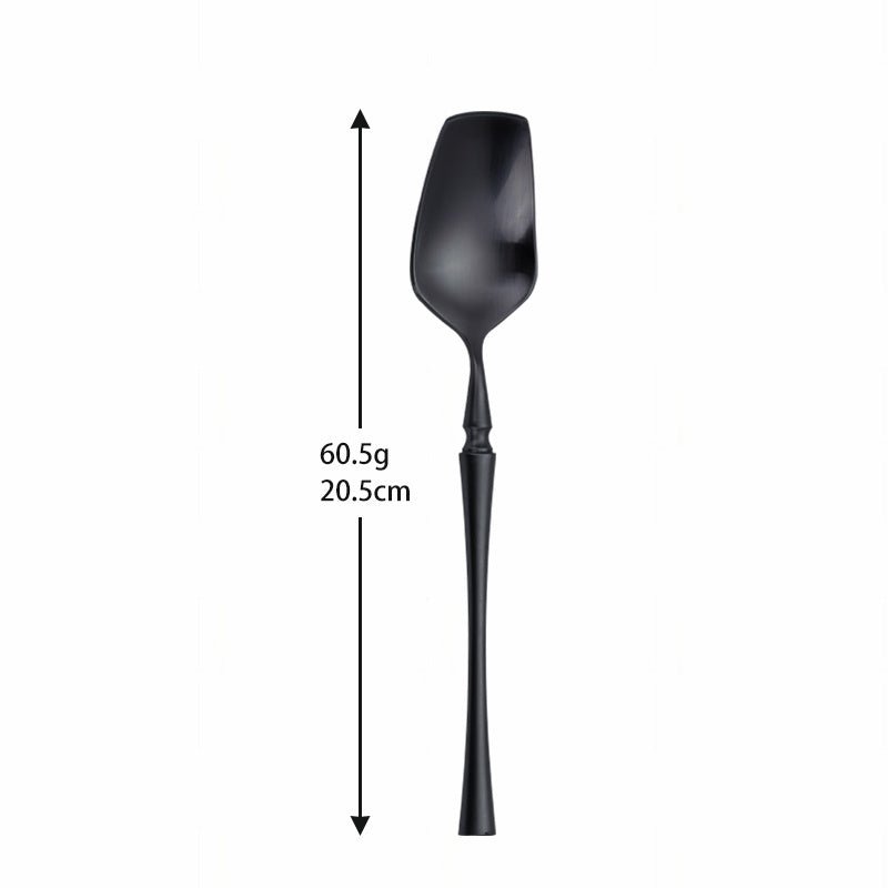 Black Roman Pillar 4-Person Stainless Steel Cutlery Set