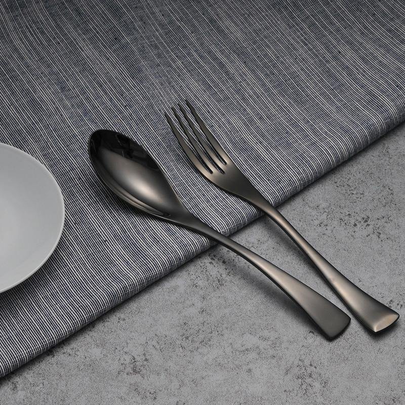 Black Cutlery Set