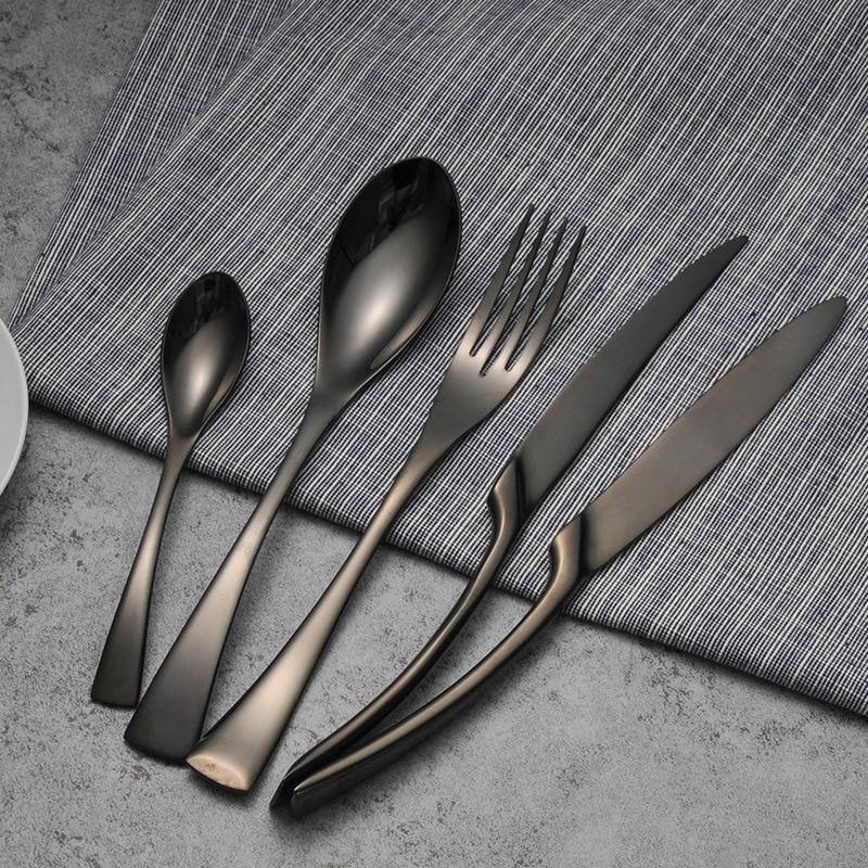 Black Cutlery Set