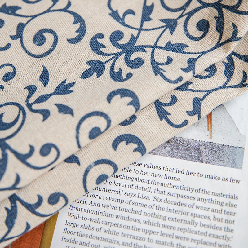 Blue China Curtain